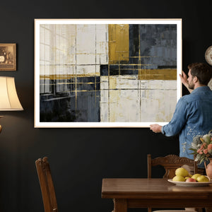 Geometric Abstract Wall Art Canvas Print