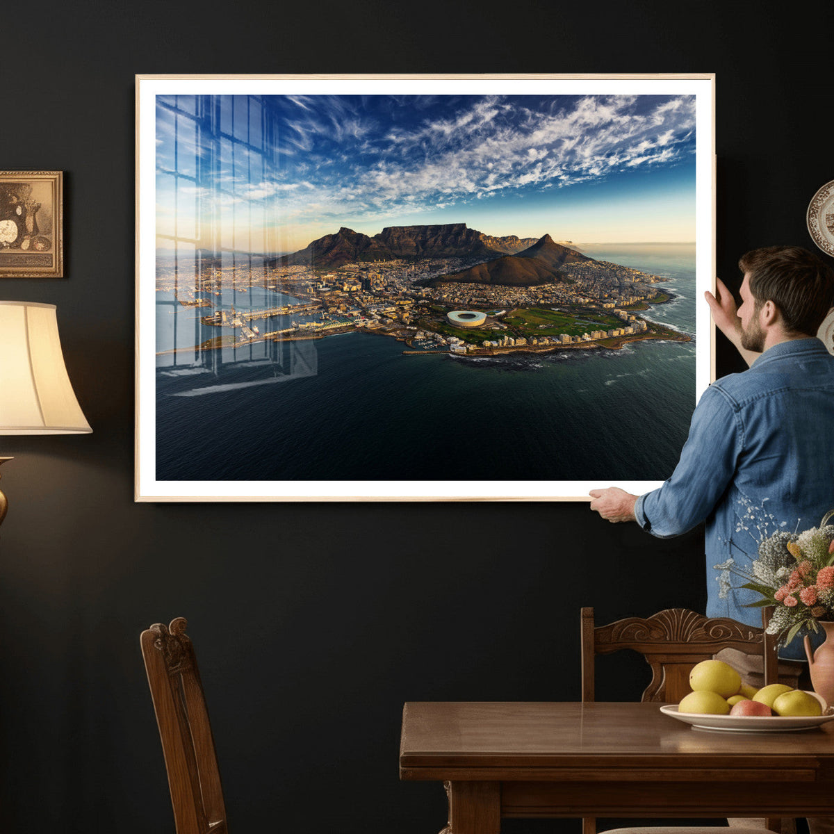 Cape Town Skyline Wall Art Canvas Print – Table Mountain