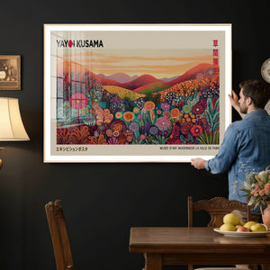 Yayoi Kusama Colorful Landscape Wall Art Canvas Print –