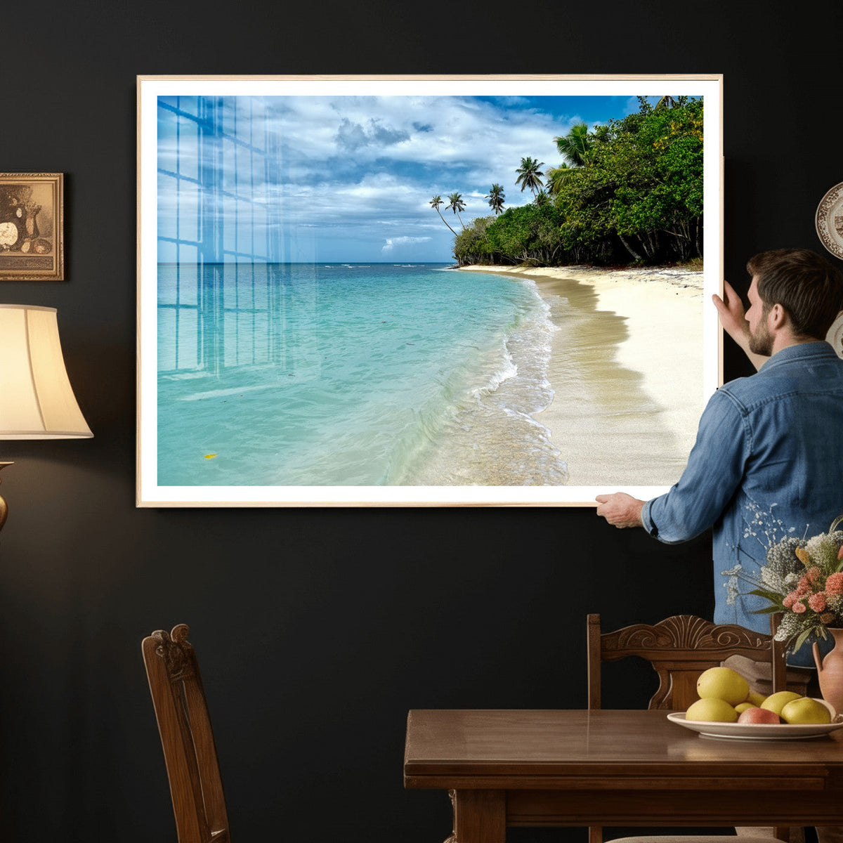 Puerto Rico Beach Paradise Wall Art – Tropical Coastal Print