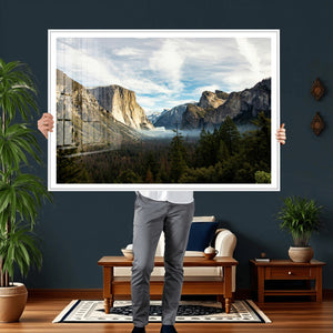 Yosemite Valley Mountain Wall Art Canvas Print, Granite