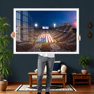 Oklahoma Sooners Memorial Stadium Wall Art Canvas Print,