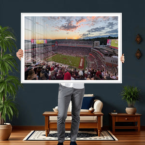 Donald W. Reynolds Razorback Stadium Wall Art Canvas Print –