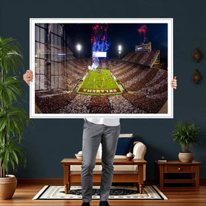 Oklahoma Memorial Stadium Wall Art Canvas Print – Oklahoma