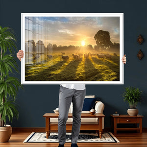 Sheep Wall Art Canvas Print – Rural Farm Animal Artwork