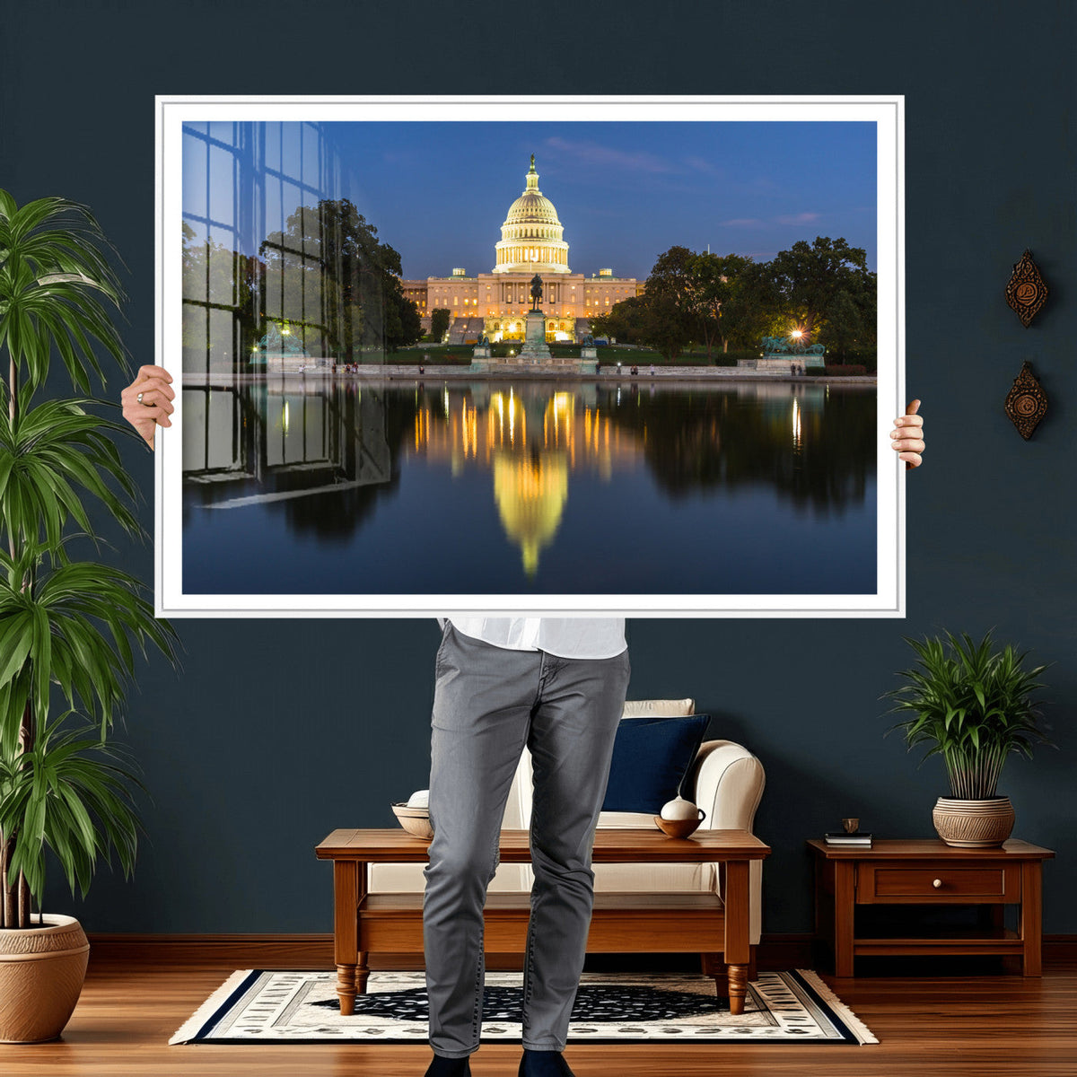 US Capitol Building Wall Art Canvas Print – Washington DC