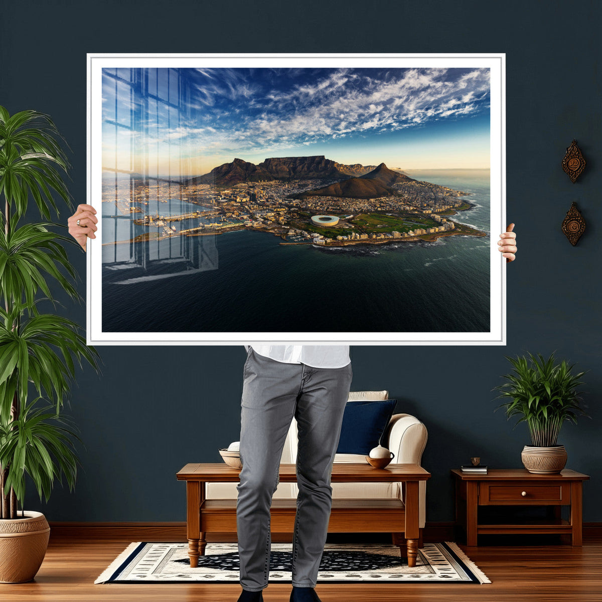 Cape Town Skyline Wall Art Canvas Print – Table Mountain