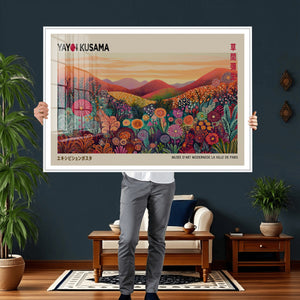 Yayoi Kusama Colorful Landscape Wall Art Canvas Print –