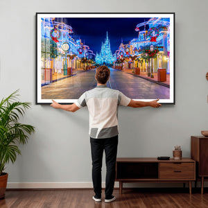 Disney Wall Art | Castle Large Wall Art Disney Magic Kingdom