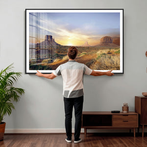 Monument Valley Desert Wall Art Canvas Print, Southwest