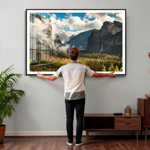 Yosemite Valley River Wall Art Canvas Print