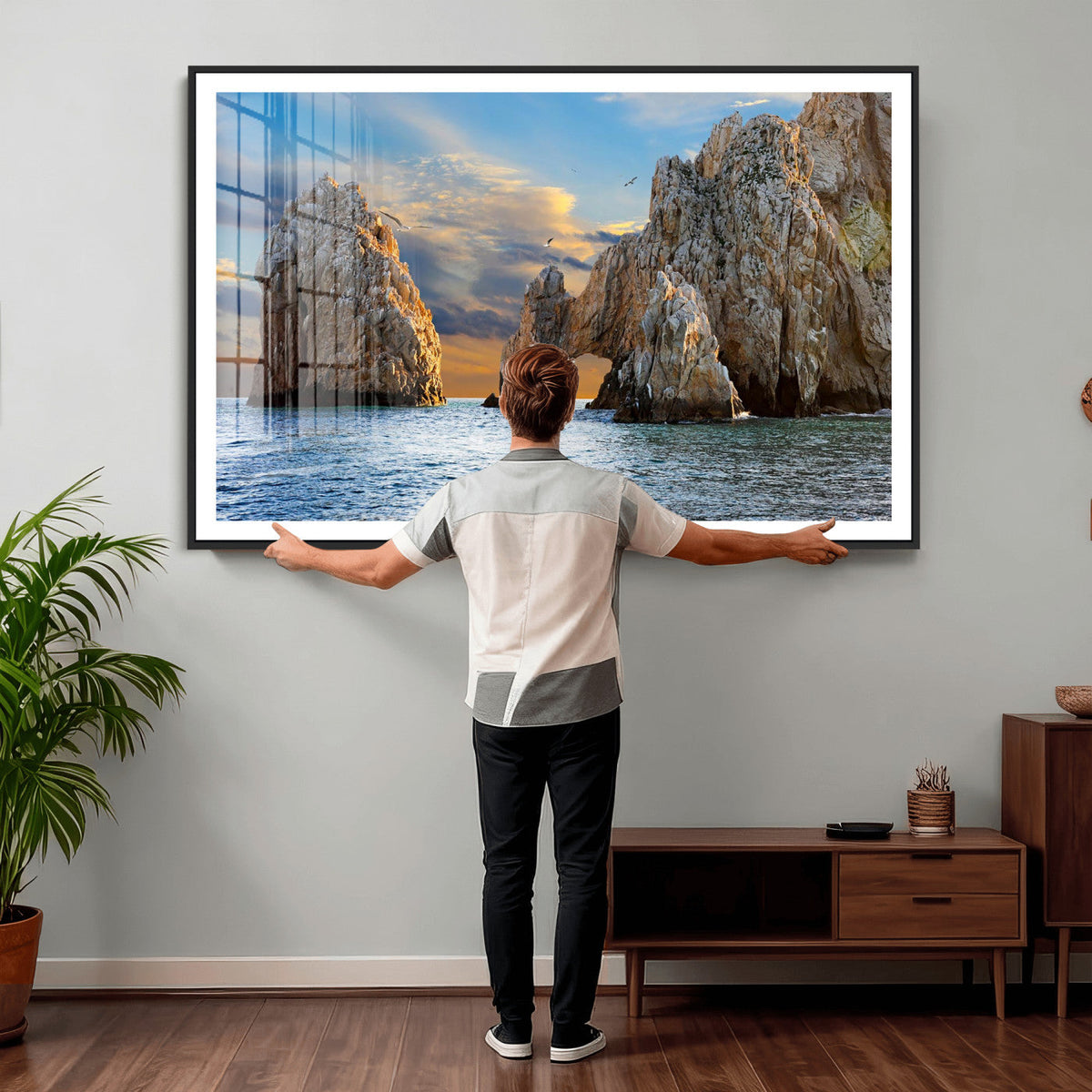 The Arch Cabo San Lucas Ocean Arch Wall Art Canvas Print,