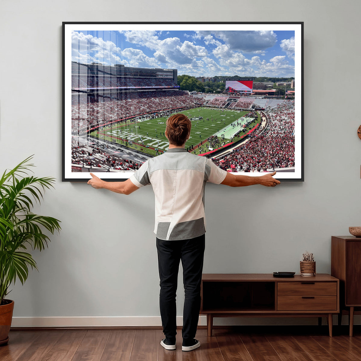 Georgia Bulldogs Stadium Wall Art Canvas Print, Sanford