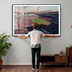Donald W. Reynolds Razorback Stadium Wall Art Canvas Print –