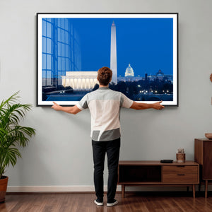 Washington DC Skyline Wall Art Canvas Print – Lincoln