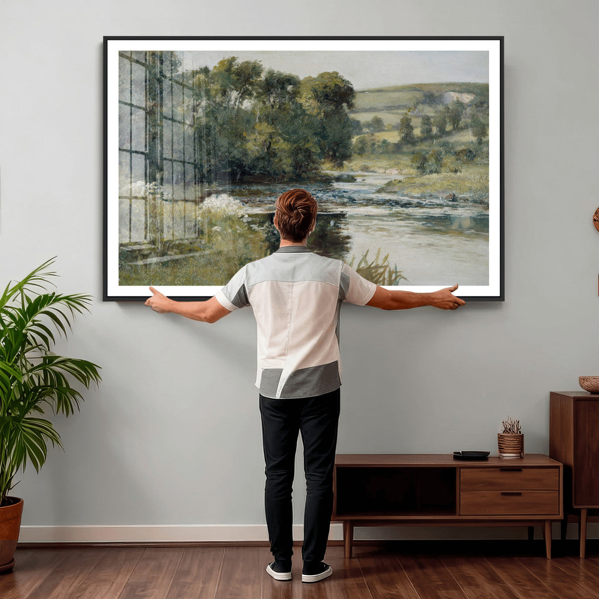 Streamside by Edward Mitchell Bannister Wall Art Canvas