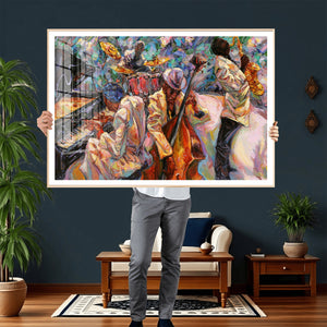 African American Jazz Art Music Abstract Wall Art Painting