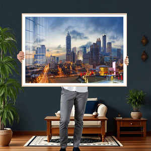 Atlanta Skyline Wall Art Canvas Print, Atlanta Downtown