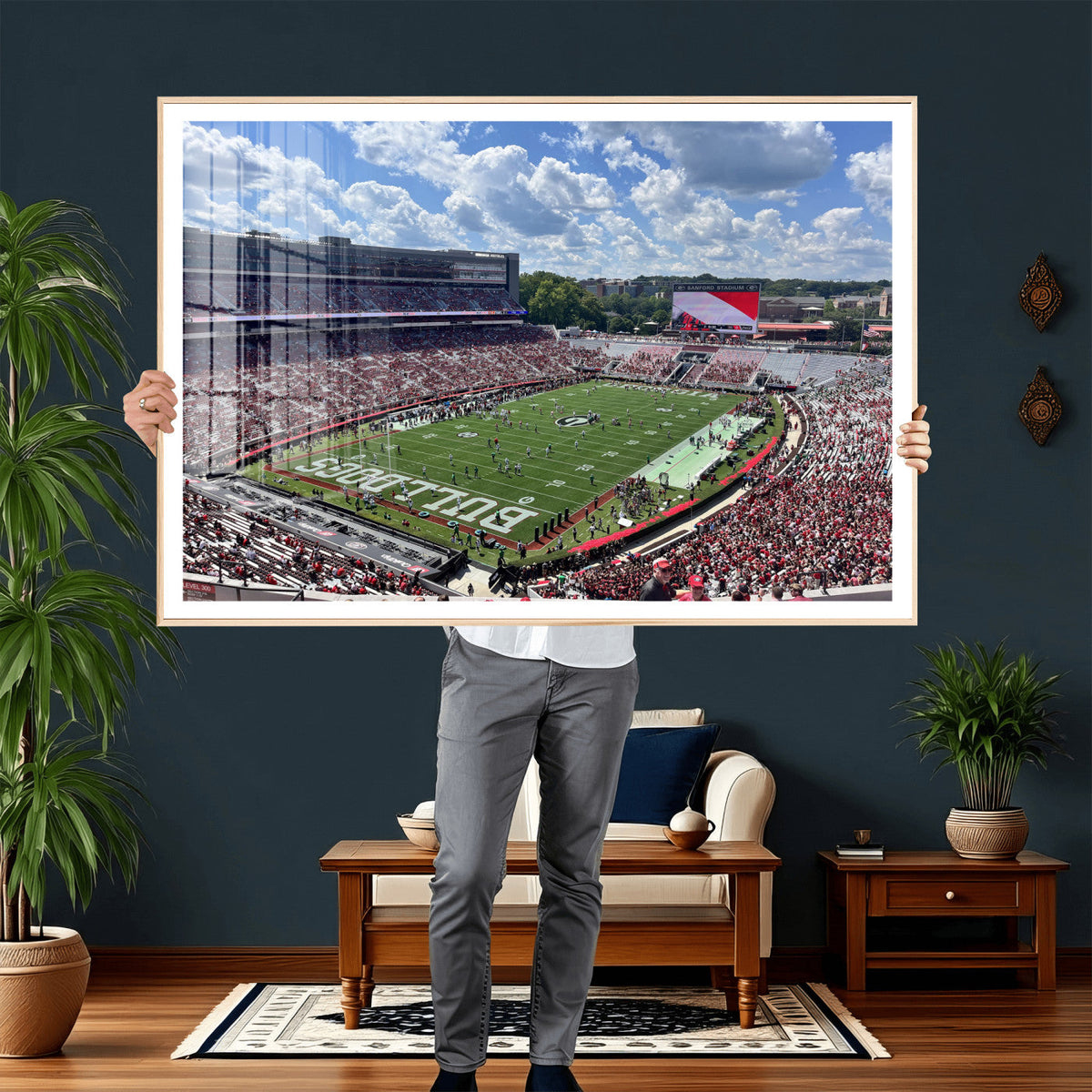 Georgia Bulldogs Stadium Wall Art Canvas Print, Sanford