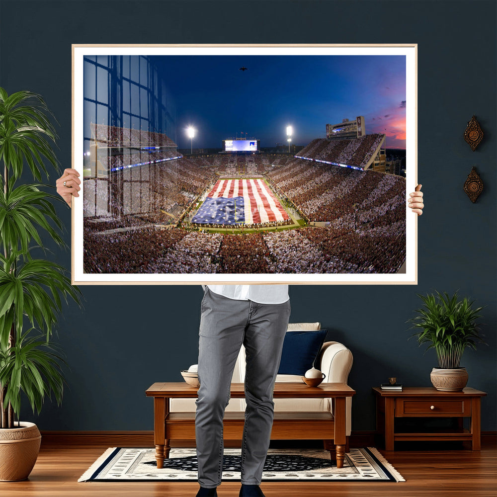 Oklahoma Sooners Memorial Stadium Wall Art Canvas Print,