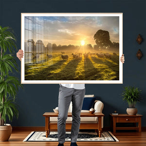 Sheep Wall Art Canvas Print – Rural Farm Animal Artwork