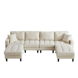 The Beverly Corduroy U-Shaped Sectional Sofa