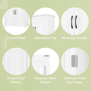 Bathroom Storage Cabinet With Multifunctional Storage Space, Drawer With Slide Rails, Adjustable Shelf
