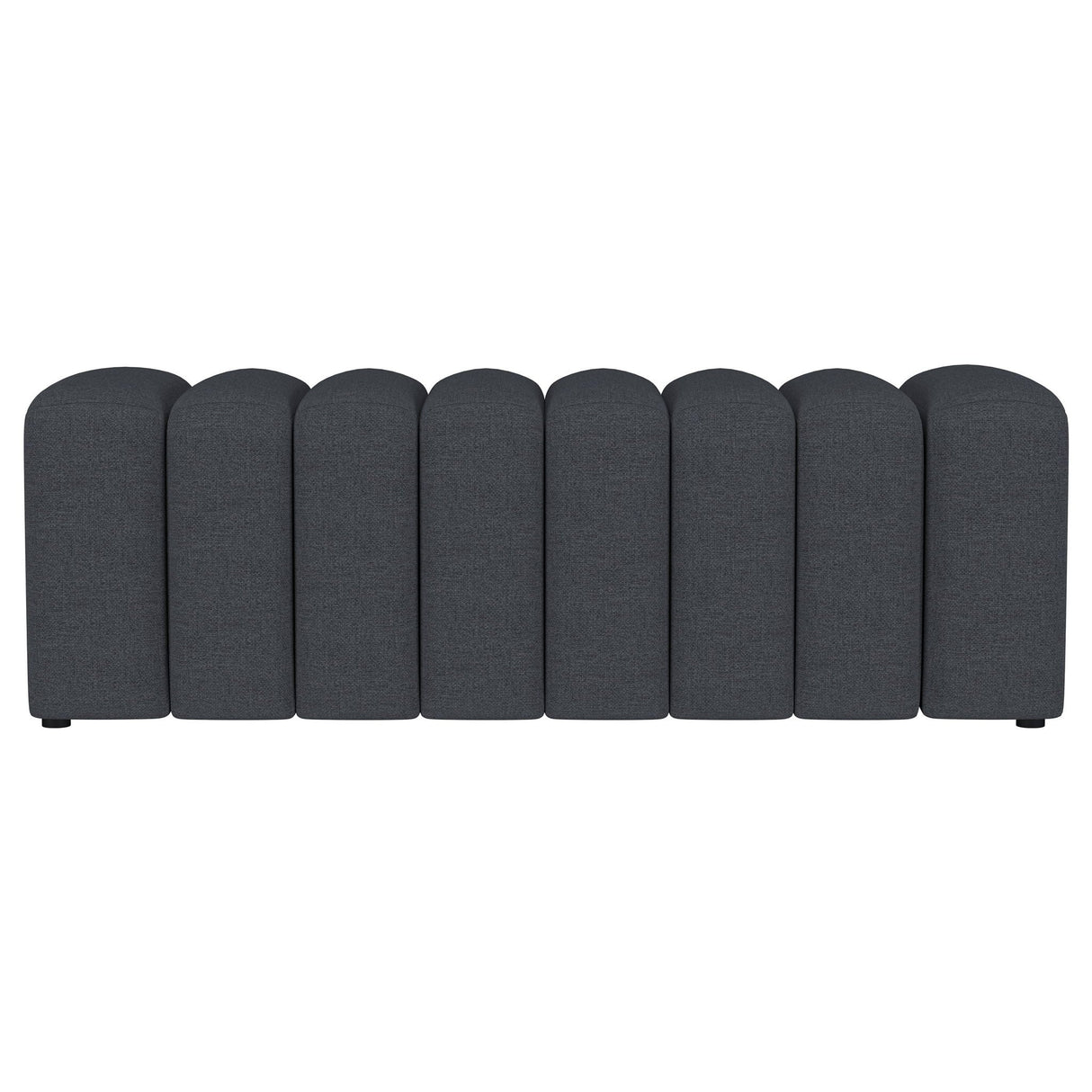 Summer Fabric Upholstered Tufted Accent Bench Charcoal