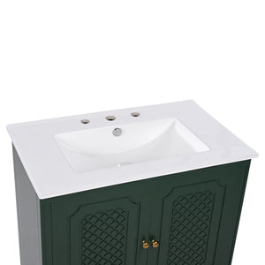 Bathroom Vanity With Sink, Soft Closing Door, Multi Functional Storage