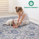 NAAR MARFI Collection Oriental Non-Shedding and Stain Resistant Area Rug