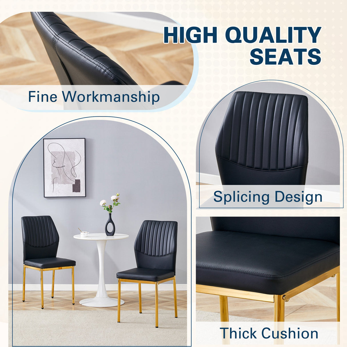 4-Piece Set of Premium Seating for Dining