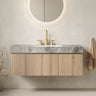 MURI 48" Bathroom Vanity & Sink, Floating Plywood Storage Cabinet