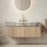MURI 48" Bathroom Vanity & Sink, Floating Plywood Storage Cabinet