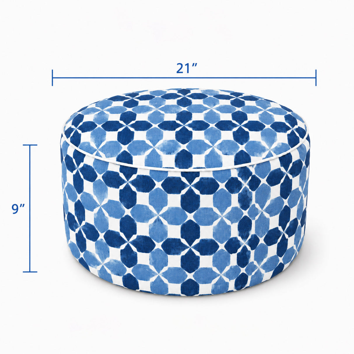 2 Pack Outdoor Inflatable Ottoman with Carry Handle