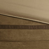 7 PC Faux Suede Comforter Set Natural King