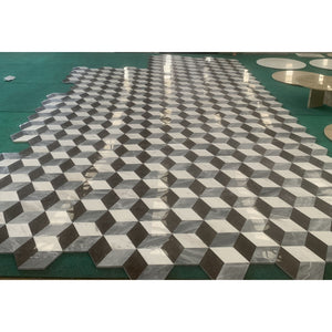 Hexagon Water Tiles For Floor And Wall (Set of 12)