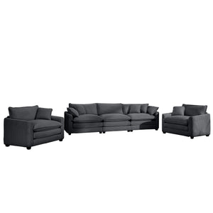 Elegant Oversized Sectional Sofa Set With Deep Seats And Flexible Layout