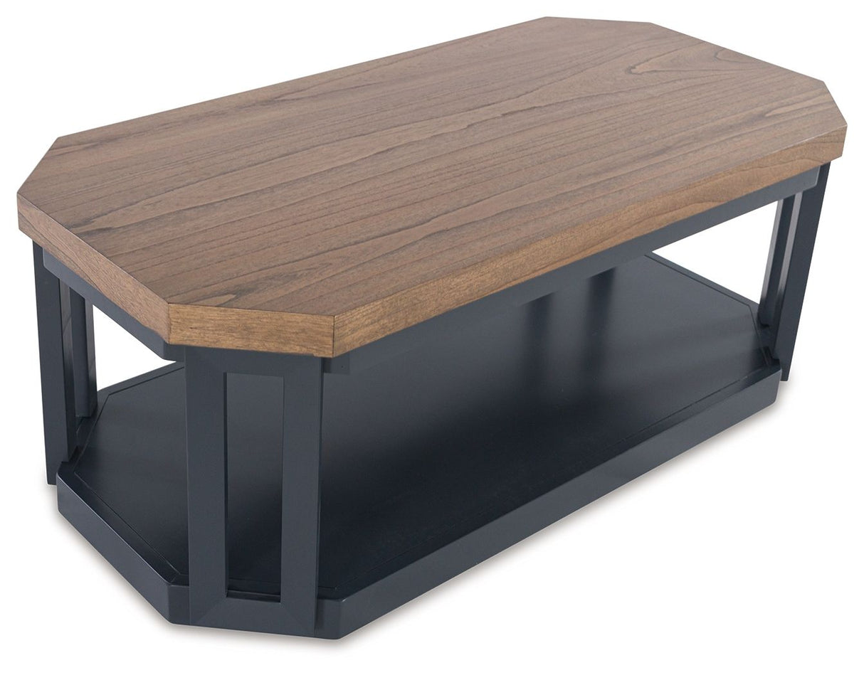 Landocken - Occasional Table Set (Set of 3) - Brown / Blue