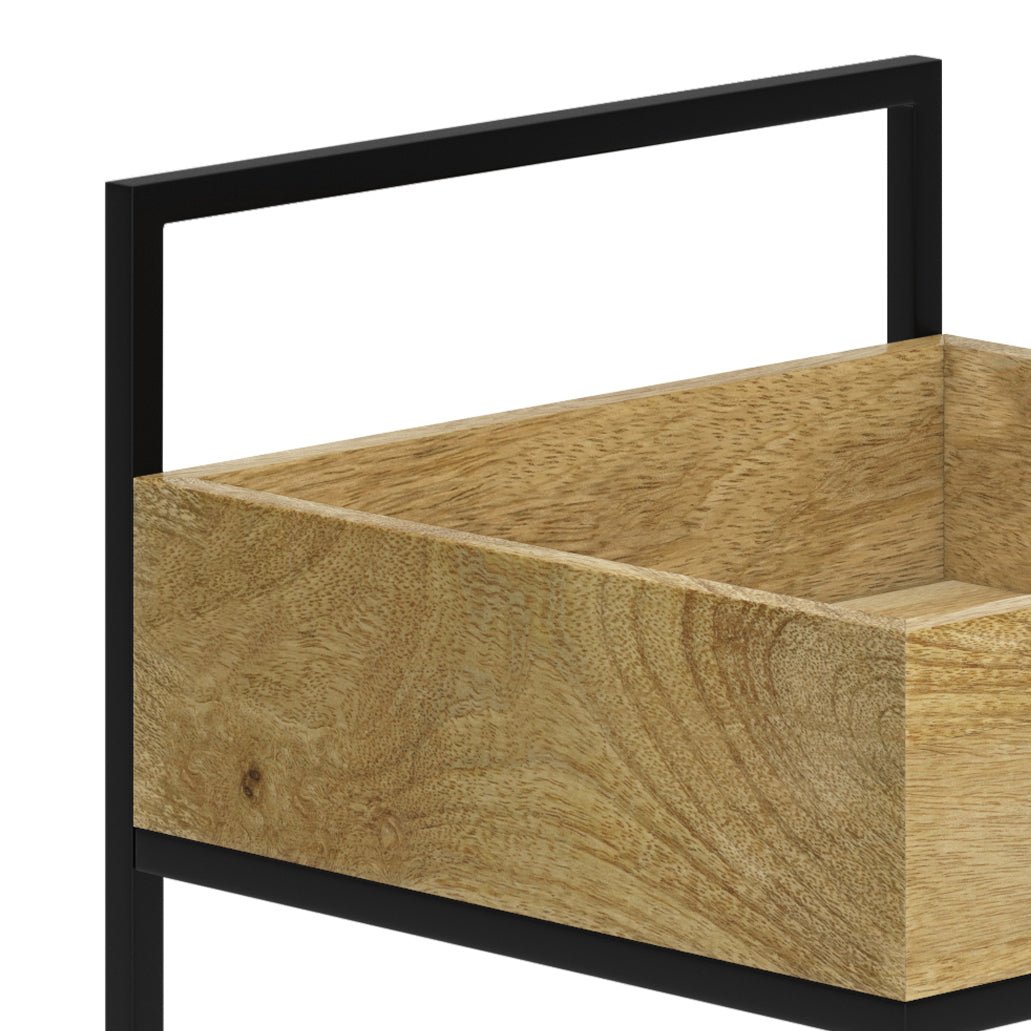 16" Bar Cart with Bottom Shelf and Locking Casters - Bar Carts