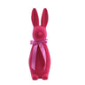 16" Flocked Button Nose Bunny (WH0134)
