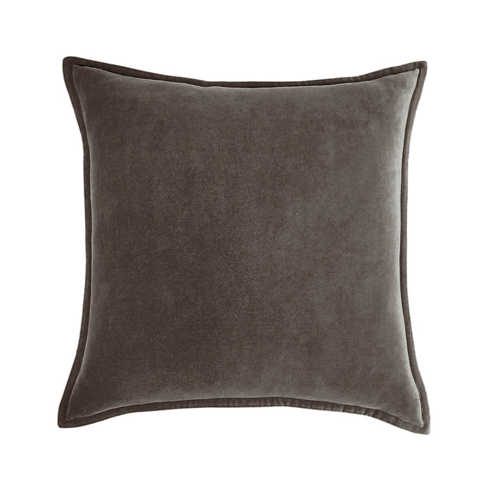 20''x20'' Luxe Velvet Throw Pillow  | 19 Colors – Soft & Elegant Piped Edge Design | Modern Couch & Bedroom Accent | Insert Included