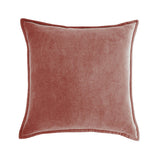 20''x20'' Luxe Velvet Throw Pillow  | 19 Colors – Soft & Elegant Piped Edge Design | Modern Couch & Bedroom Accent | Insert Included