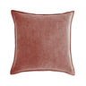 20''x20'' Luxe Velvet Throw Pillow  | 19 Colors – Soft & Elegant Piped Edge Design | Modern Couch & Bedroom Accent | Insert Included