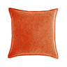 20''x20'' Luxe Velvet Throw Pillow  | 19 Colors – Soft & Elegant Piped Edge Design | Modern Couch & Bedroom Accent | Insert Included