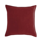 20''x20'' Luxe Velvet Throw Pillow  | 19 Colors – Soft & Elegant Piped Edge Design | Modern Couch & Bedroom Accent | Insert Included