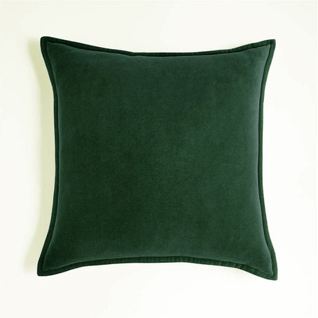 20''x20'' Luxe Velvet Throw Pillow  | 19 Colors – Soft & Elegant Piped Edge Design | Modern Couch & Bedroom Accent | Insert Included