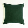 20''x20'' Luxe Velvet Throw Pillow  | 19 Colors – Soft & Elegant Piped Edge Design | Modern Couch & Bedroom Accent | Insert Included