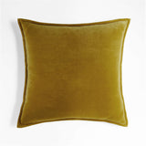20''x20'' Luxe Velvet Throw Pillow  | 19 Colors – Soft & Elegant Piped Edge Design | Modern Couch & Bedroom Accent | Insert Included