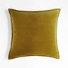 20''x20'' Luxe Velvet Throw Pillow  | 19 Colors – Soft & Elegant Piped Edge Design | Modern Couch & Bedroom Accent | Insert Included