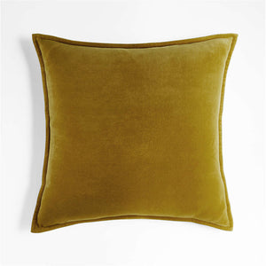 Velvet Throw Pillow  pack of 1, size 12"x20, 18"x18", 20"x20" options, Blue, velvet, 12X20 – Fancy & Stacy
